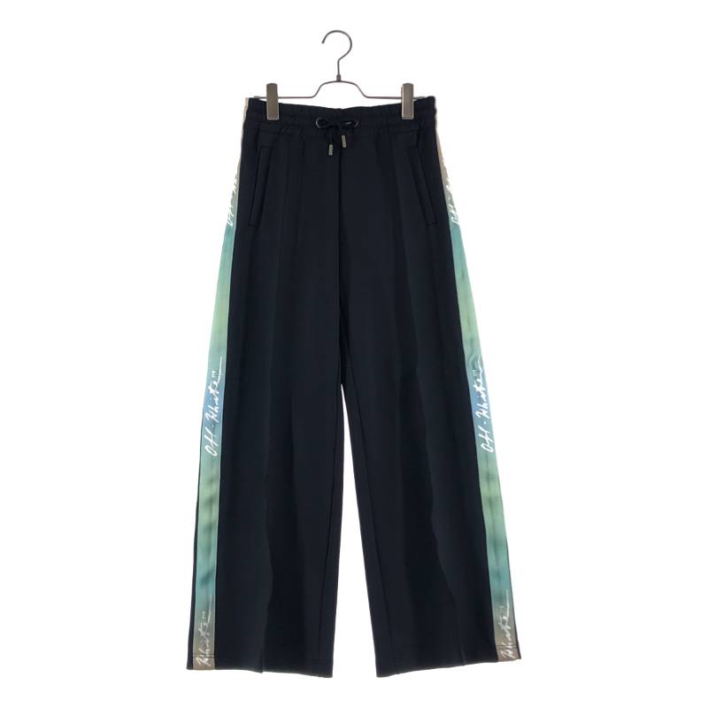 Off-White / 象牙色 | 繻子 ジャージートラックパンツ | XS | 黒いこと | レディース