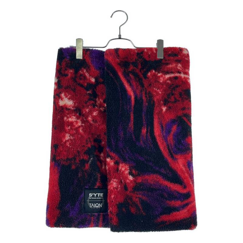 S\u0027YTE YOHJI YAMAMOTO / サイトヨウジヤマモト | ×TAION / REVERSIBLE QUILTED DOWN SCARF リヴァーシブル 落ちこむえり巻き | 赤いこと | メンズ