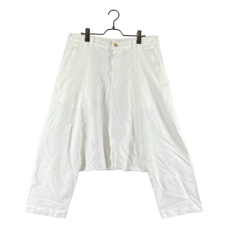 BLACK COMME des GARCONS / ブラックコムデギャルソン | 2014SS | ポリエステル縮絨 サルエルパンツ | L | 白いこと | メンズ
