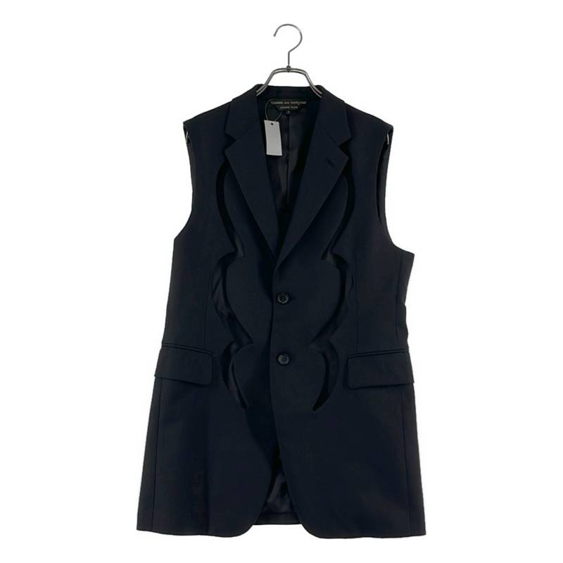 COMME des GARCONS HOMME PLUS / コムデギャルソンオムプリュス | 2022SS | カットアウト ロングジレ より良い | S | 黒いこと | メンズ
