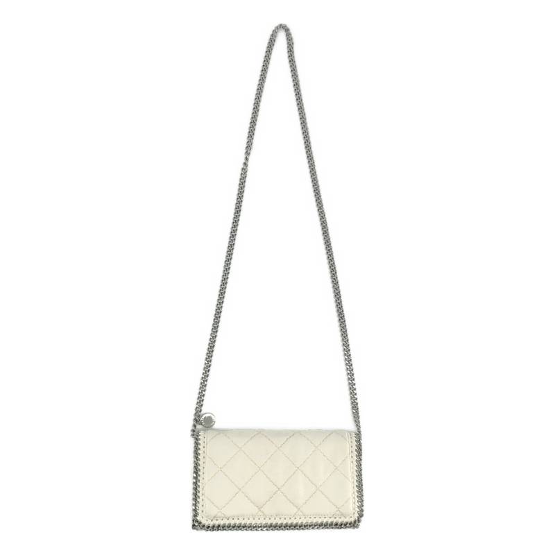 STELLA McCARTNEY / ステラマッカートニー | Falabella ファラベラ ミニ キルティング チェーン店 ショルダーバッグ | 白いこと/しろがね色 | レディース