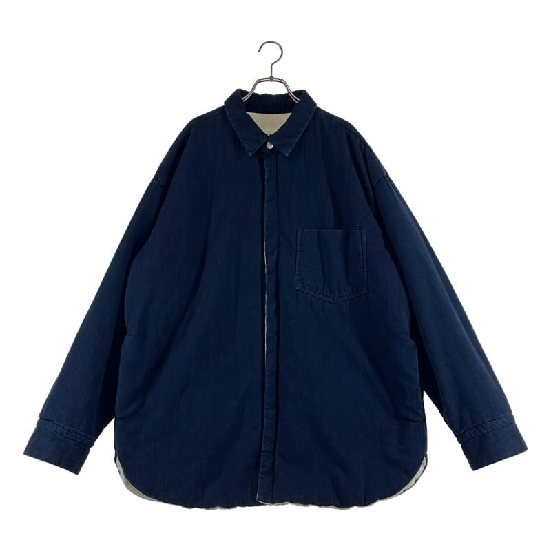JIL SANDER+ / ジルサンダープラス | PADDED OVERSHIRT JACKET 中綿入り口・入口プルオーバー上衣 | XL | 米国海軍 | メンズ