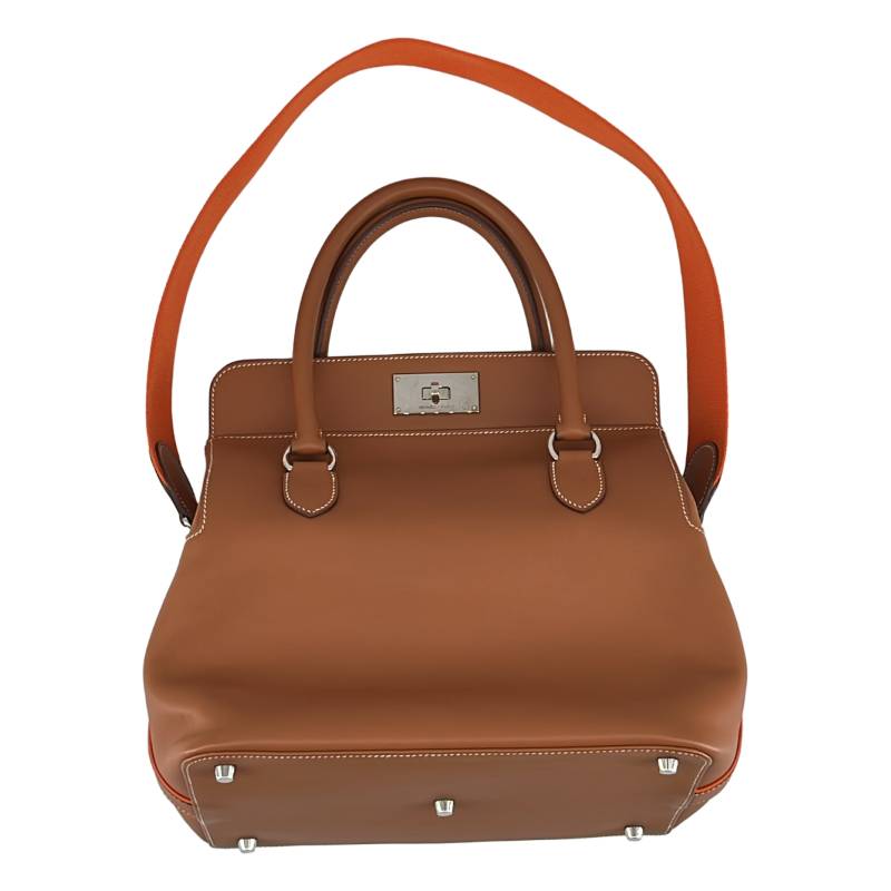 【美品】  HERMES / エルメス | 物の具ボックス席26 2way ハンドバック | 赤銅色/オレンジ色 | レディース