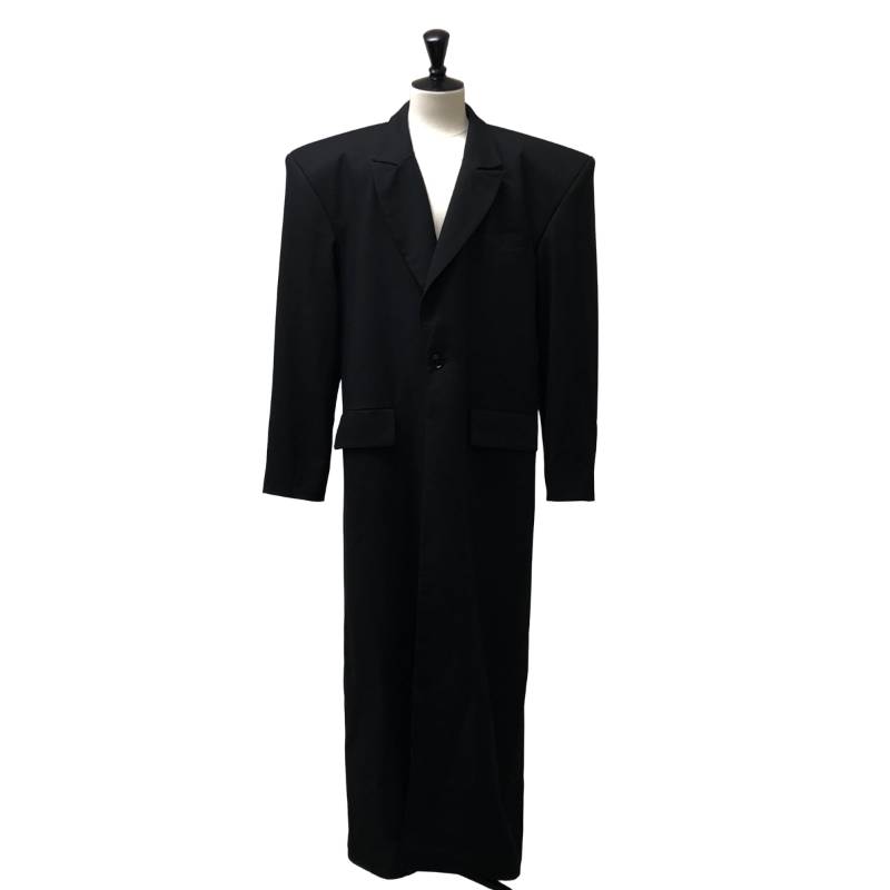 NAMILIA / ナミ後ろ側 | Elongated Blazer Coat スポーツジャケット 厚地の外套 | S | 黒いこと | メンズ