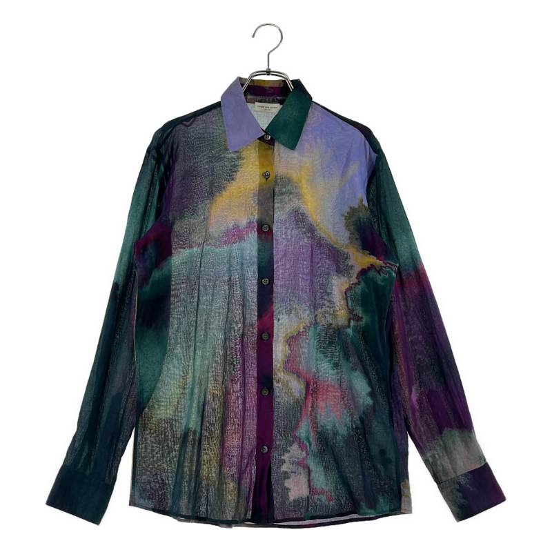DRIES VAN NOTEN / ドリスヴァンノッテン | 2022SS | CLAVELLY TR 4125 W.W.SHIRT マルチカラーシャツ | 36 | マルチ色合い | レディース