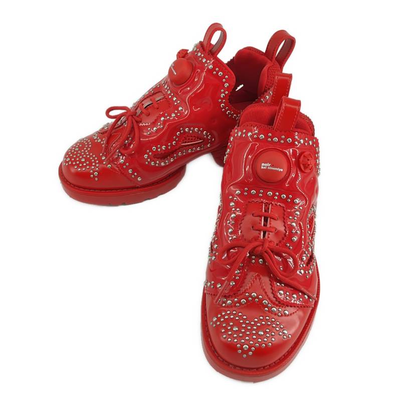 【美品】 noir kei ninomiya / ノワールケイニノミヤ | &times; REEBOK IPF DRESS PUMP FURY スタッズ スニーカー | 24 | レッド | レディース｜KLD 店