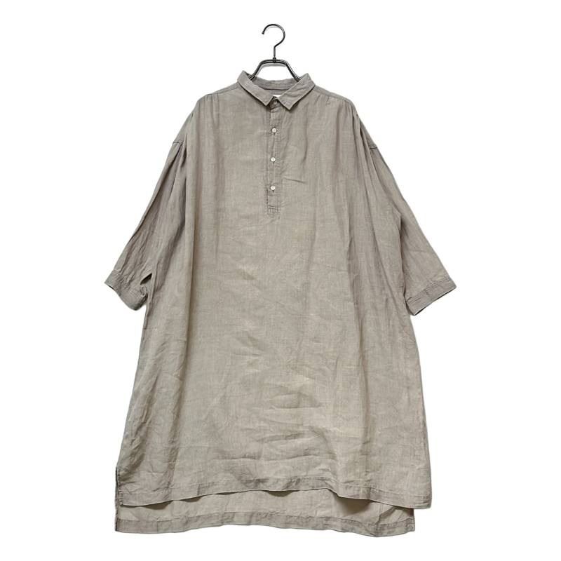 ICHI Antiquites / イチアンティークス | リネン プルオーバー シャツワンピース | ベージュ | レディース｜KLD 店