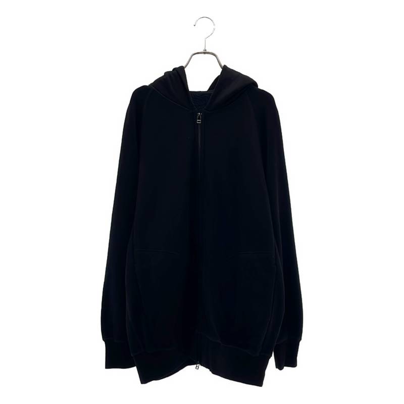 ARTS&SCIENCE / アーツアンドサイエンス | 裏起毛 フロントジップ ロングパーカー | 2 | ブラック | メンズ|KLD 店
