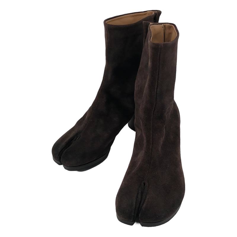 【新品】 Maison Margiela / メゾンマルジェラ | TABI ANKLE BOOTS スエードレザーブーツ | 35 1/2 | ダークブラウン | レディース｜KLD 店