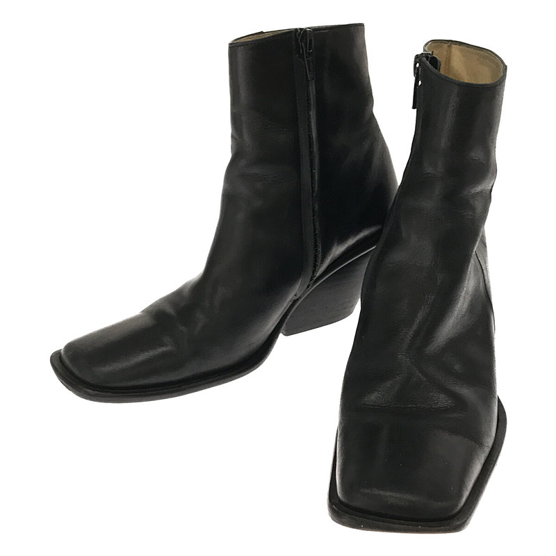 UNTISHOLD / アンチショルド | Naty -5 Leather レザー ショートブーツ | 35 | ブラック | レディース｜KLD 店