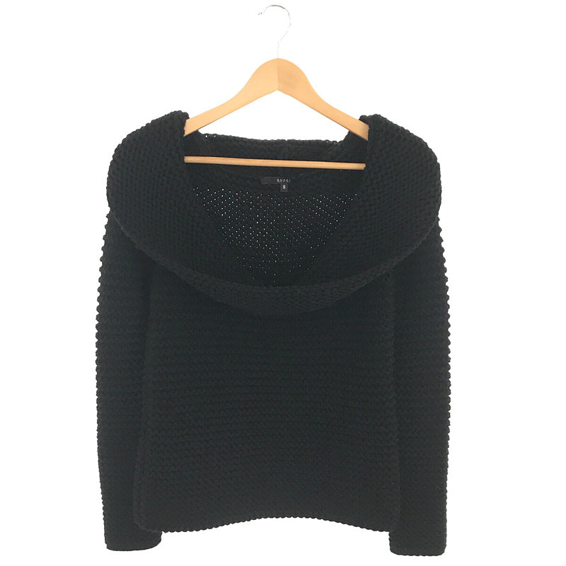 【美品】 GUCCI / グッチ | ウール ローゲージ オフタートル ニット | S | ブラック | レディース 18,857円