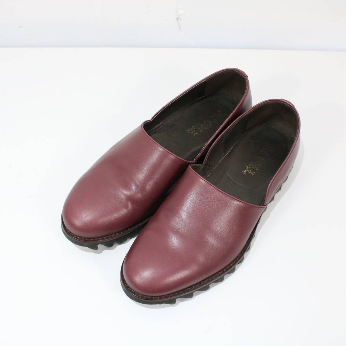TROVE / トローブ | PAINO LEATHER SHOES レザー スリッポン シューズ | - | ワイン | I512012-C-91602a5b70c8d7e