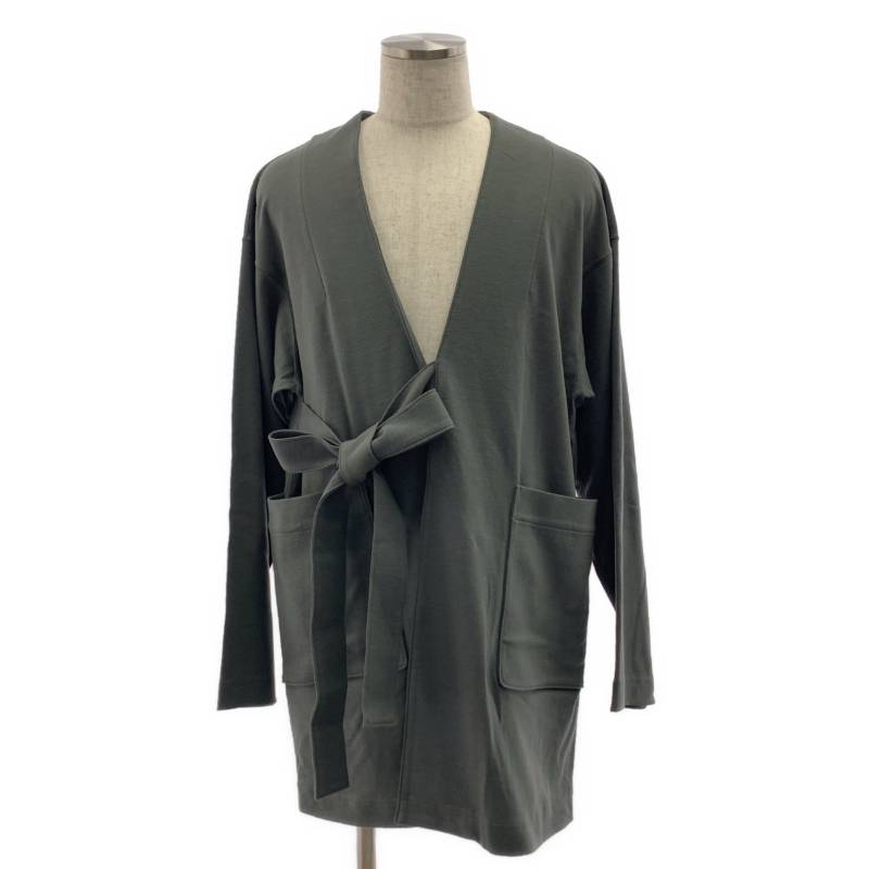 【新品】  prasthana / プラスターナ | complessed wool jersey draping gown 羊毛 ティーシャツ ドレープガウン | 0（S） | 薄墨色系 | メンズ