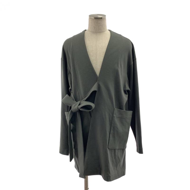 【新品】  prasthana / プラスターナ | complessed wool jersey draping gown 羊毛 ティーシャツ ドレープガウン | 1（M） | 薄墨色系 | メンズ