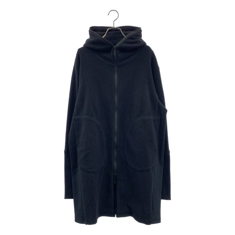 【新品】  prasthana / プラスターナ | 竓 fleece long parka ボアフリース ジップアップ ロングパーカー | 1（M） | 黒いこと | メンズ