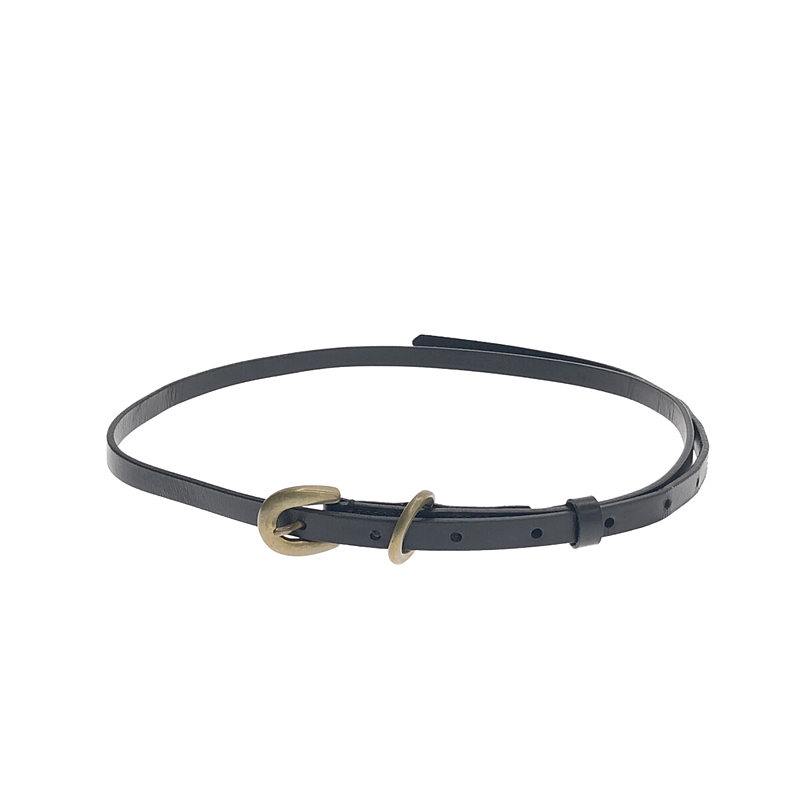 【楽天市場】AURALEE / オーラリー LEATHER NARROW BELT / レザー ナローベルト Black メンズ
