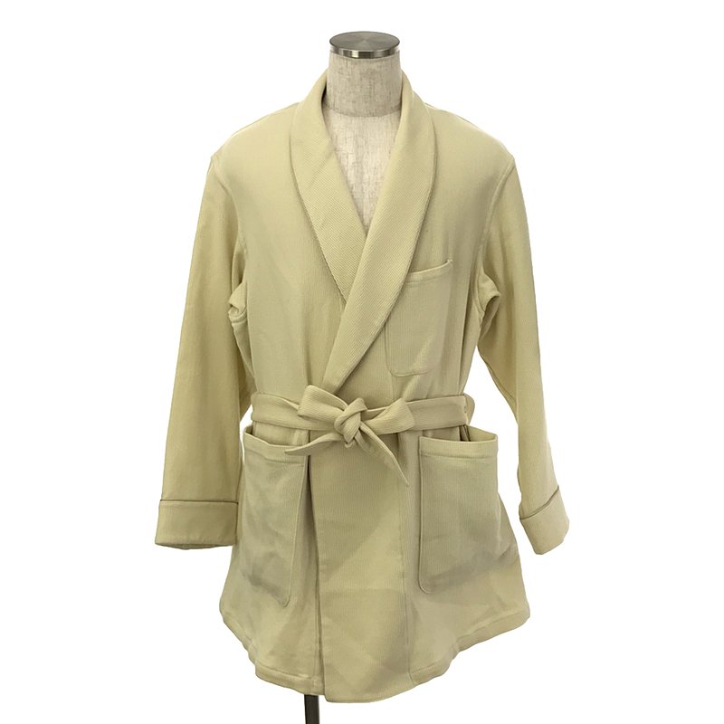 【美品】 HOMELESS TAILOR / ホームレステイラー | 2021AW | SHORT ROBE ショールカラー ローブコート | F | ナチュラル | メンズ｜KLD 店