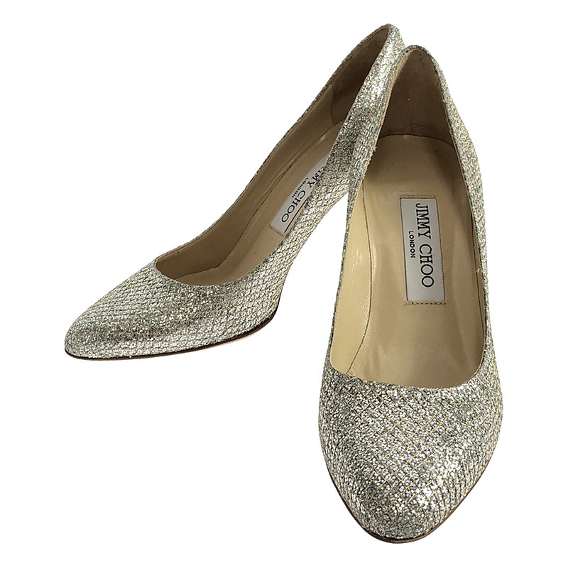 【美品】ジミーチュウ ROMY 100 グリッターパンプス 37 シルバー 楽天市場】JIMMY CHOO / ジミーチュウ | ROMY FLAT グリッター