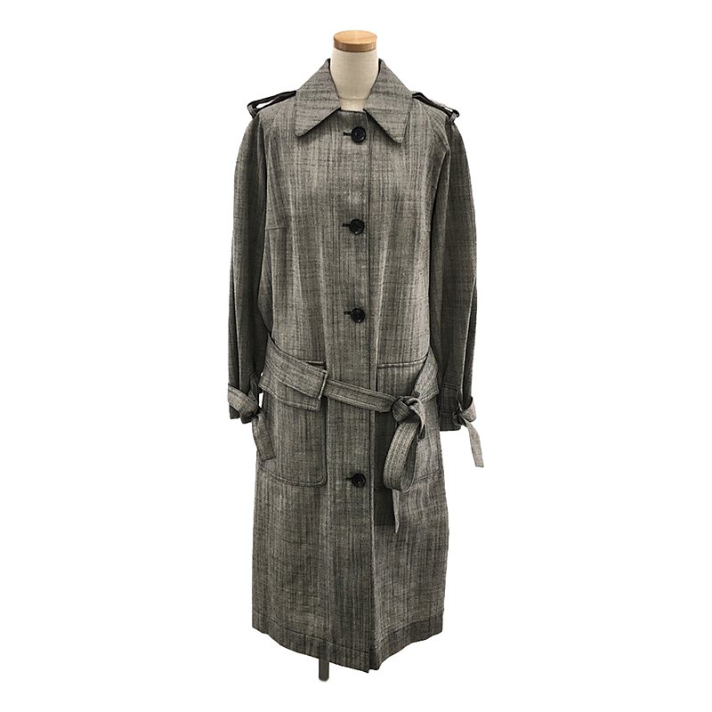 【美品】 Christian Wijnants / クリスチャンワイナンツ | ウール ステンカラーコート | 34 | ブラック/ホワイト | レディース｜KLD 店 20,224円
