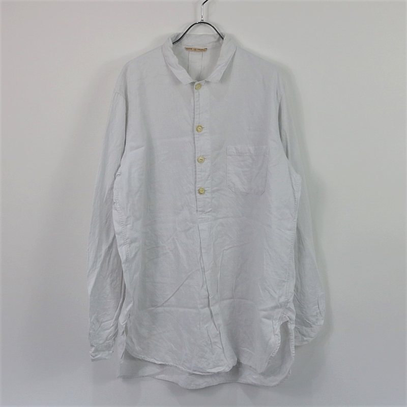 Arts Science アーツアンドサイエンス リネンコットン プルオーバーシャツ 3 ホワイト メンズ Mozago Com