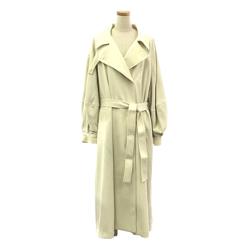 【美品】  ETRE TOKYO / エトレトウキョウ | ウールチノコンシャススリーブトレンチコート | S | アイボリー | レディース