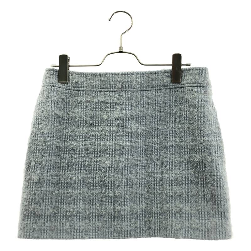 【美品】 GUCCI / グッチ | ZAPE2 ループツイード ミニスカート | 8 | ライトブルー | レディース