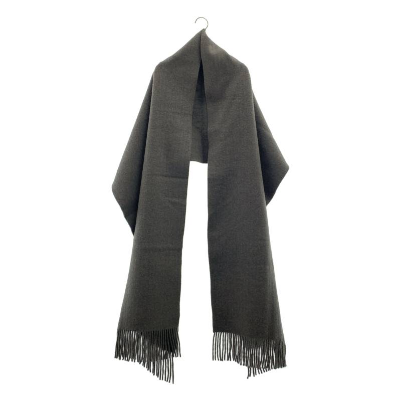 【美品】  Ground Y / グラウンドワイ | 総柄 大判 スカーフ | ブラック/ボルドー Ground Y - 【美品】 Ground Y / グラウンドワイ | 総柄 大判 スカーフ