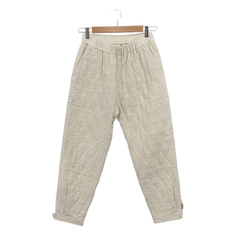 ECOLE DE CURIOSITES / エコール・ド・キュリオジテ | PANTS PHILIP リネン キルティングパンツ | M | アイボリー | レディース 28,574円
