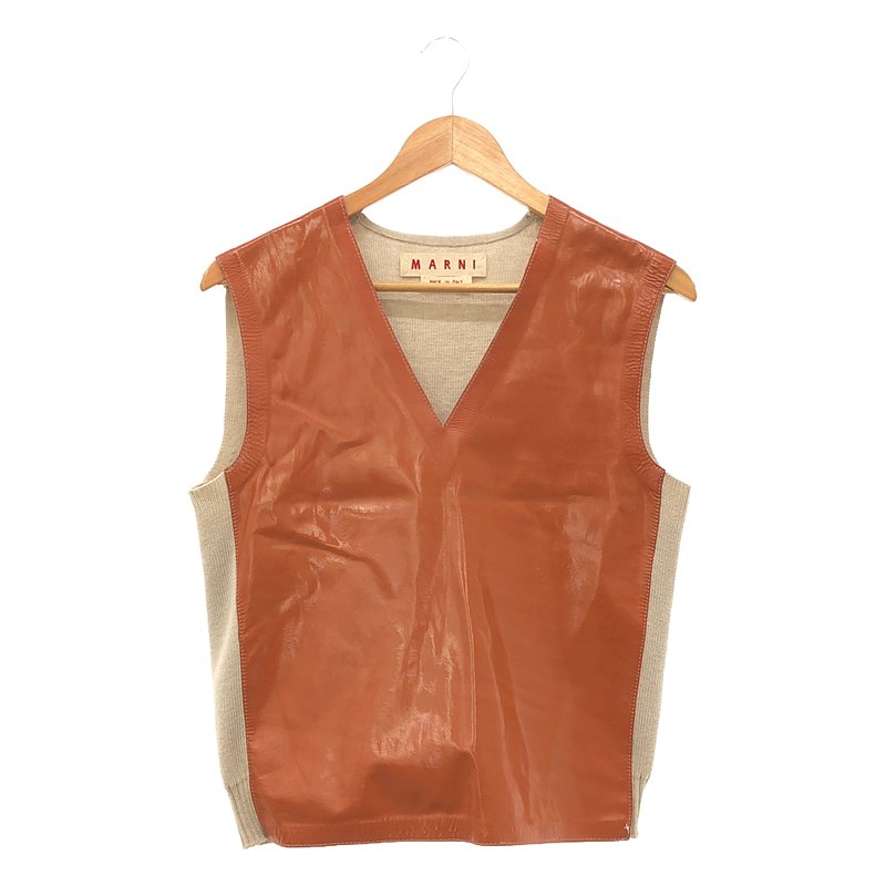 ⭐︎ Sora88 様⭐︎MARNI ローゲージ モックネック リブニットベスト ⭐︎ Sora88 様⭐︎MARNI ローゲージ モックネック リブニット