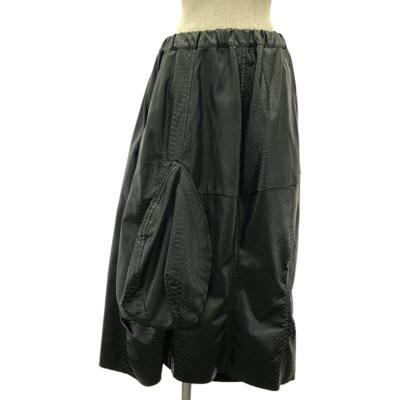 COMME des GARCONS フェイクレザースカート COMME des GARCONS コムデギャルソン 17AW フェイクレザー