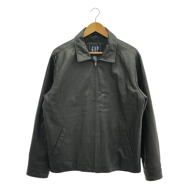 レザージャケット 本革 短丈 黒色 club room old gap レザージャケット 本革 短丈 黒色 club room old gap