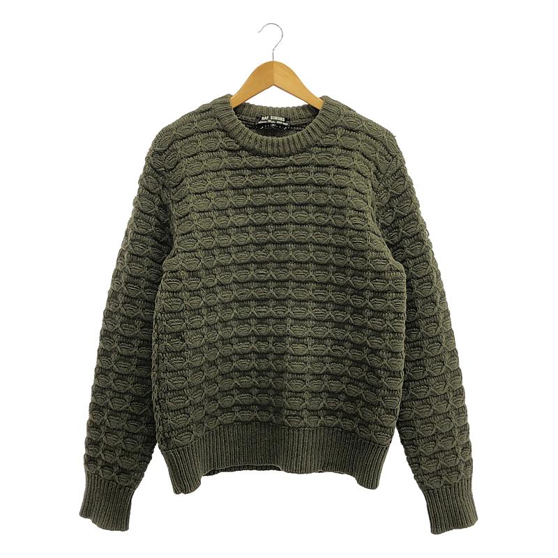 【楽天市場】RAF SIMONS / ラフシモンズ | 2001AW | RIOT RIOT RIOT バルキーニット | 48 | オリーブ ...