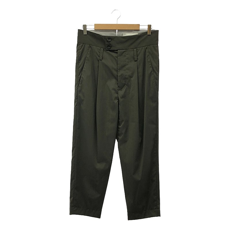 【新品】 prasthana / プラスターナ | W/SOLOTEX high rise slacks / パンツ | S | ブラック | メンズ