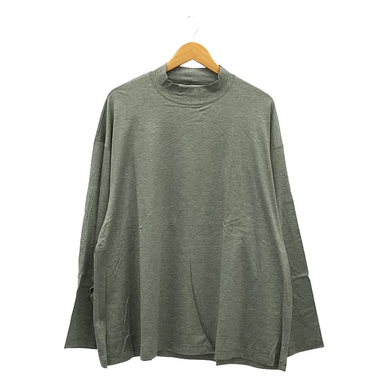 【新品】 prasthana / プラスターナ | big mock neck Tシャツ | S | グレー | メンズ