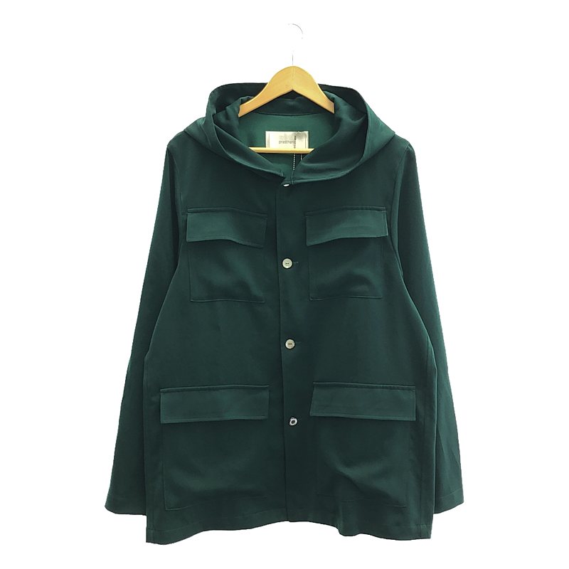 【新品】 prasthana / プラスターナ | hooded BDU shirt シャツ | S | グリーン | メンズ