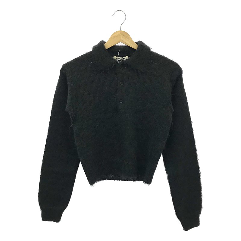 AURALEE - AURALEE / オーラリー | 2022AW | IENA取扱い WOOL FELT YARN MESH ニット | 1 | DARKBROWN | レディース AURALEE - AURALEE / オーラリー | 2022AW | IENA取扱い WOOL