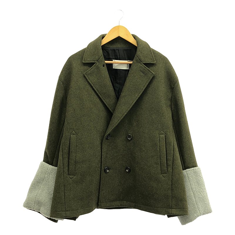 【新品】 prasthana / プラスターナ | double breasted arm guard coat / コート | M | オリーブ | メンズ｜KLD 店