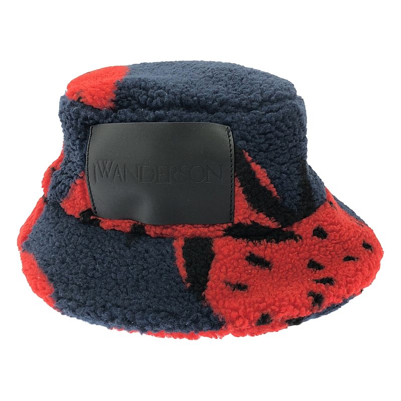 【定価3.2万】JW Anderson アシンメトリー バケットハット レッド JW ANDERSON - ASYMMETRIC BUCKET HAT / アシンメトリー