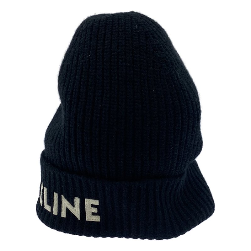 CELINEニットキャップ ビーニー ブラック セリーヌ CELINE CELINE ニット帽 2AD5I362W ビーニー