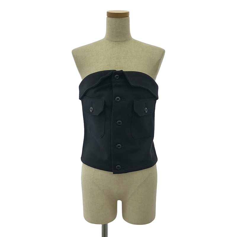 楽天市場】【中古】HYKE23AW ｢C／C KNIT THERMAL BUSTIER TOP