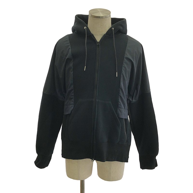 サカイ SCM-057 フードパーカー サイズ2 sacai◇パーカー/2/コットン/GRY/無地/SCM-057 : セカンド