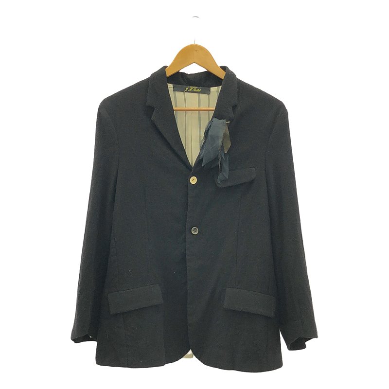 【美品】 ARCHIVIO J.M.Ribot / アルキビオジェイエムリボット | GOI/PN / wool jacket / ウール 縮絨 ジャケット / 総裏地 | 44 | black | メンズ