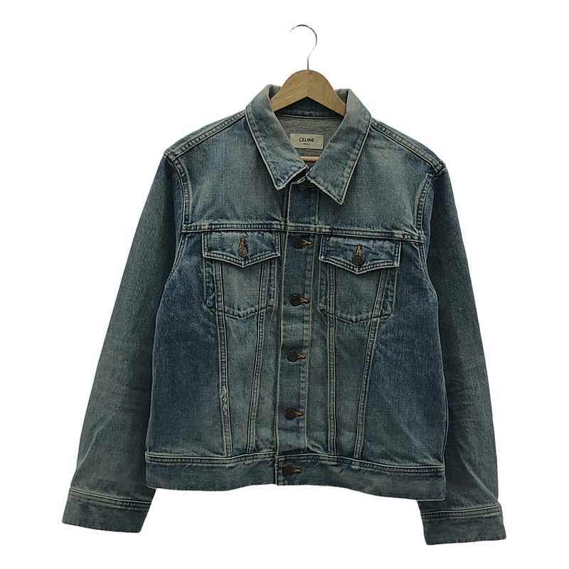 22SS CELINE セリーヌ ピスモウォッシュ デニムジャケット Gジャン 楽天市場】CELINE セリーヌ Wash Denim Trucker Jacket