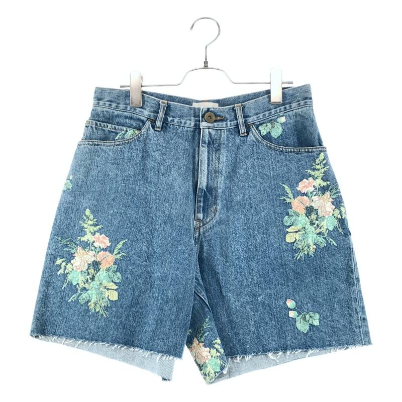 【美品】 BED J.W. FORD / ベッドフォード | 2025SS | Denim Shorts / フラワー デニム ショートパンツ ショーツ | 0 | indigo | メンズ