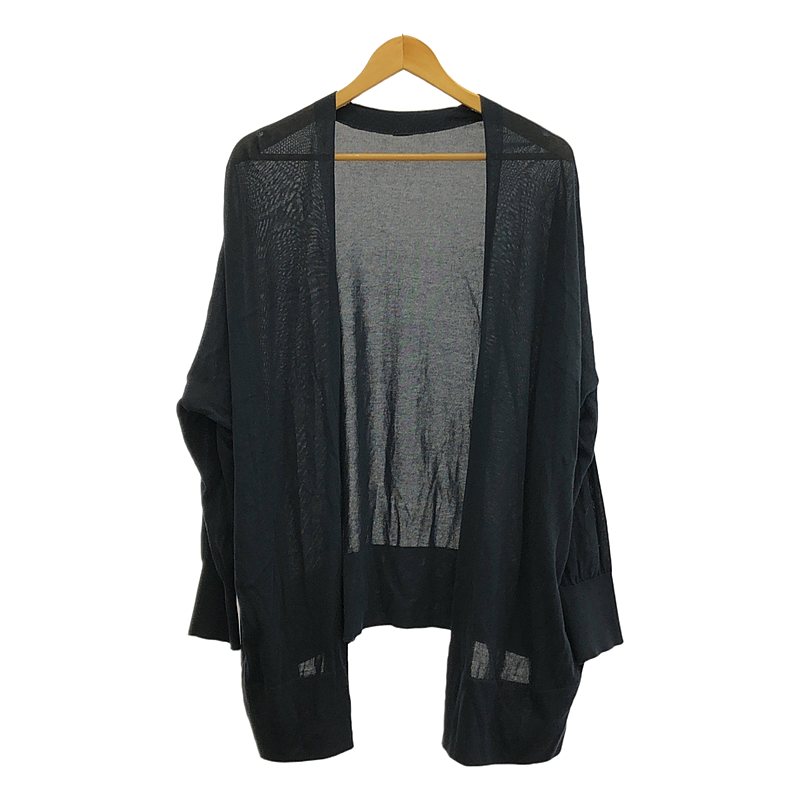 新品未使用】かぐれ ドライコットンノースリーブカーディガン GRAY