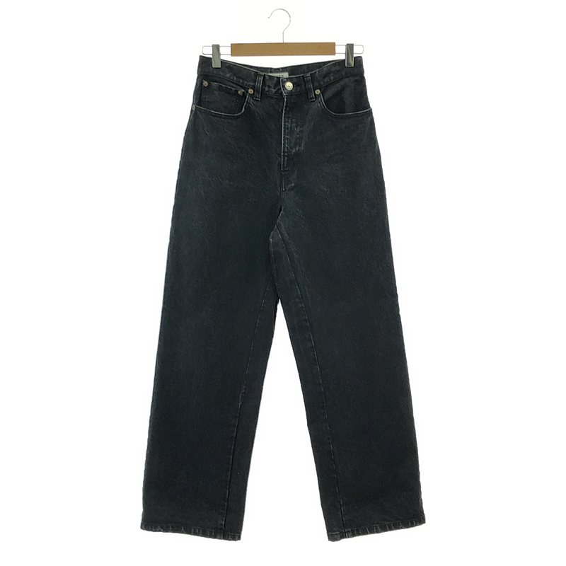 【新品】  None / | RIVER / リバー リメイクデザインデニムパンツ | M | 黒いこと | レディース