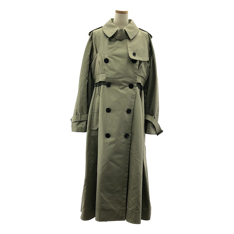 sacai サカイ｜コットンシルク ケープデザイン ショートトレンチコート SACAI / トレンチデザインショートコート｜ESTNATION ONLINE