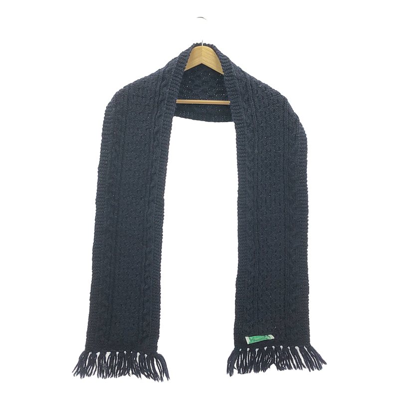 インバーアラン INVERALLAN マフラー グレー INVERALLAN（インバーアラン）Rib Knit Scarf（リブ編みマフラー