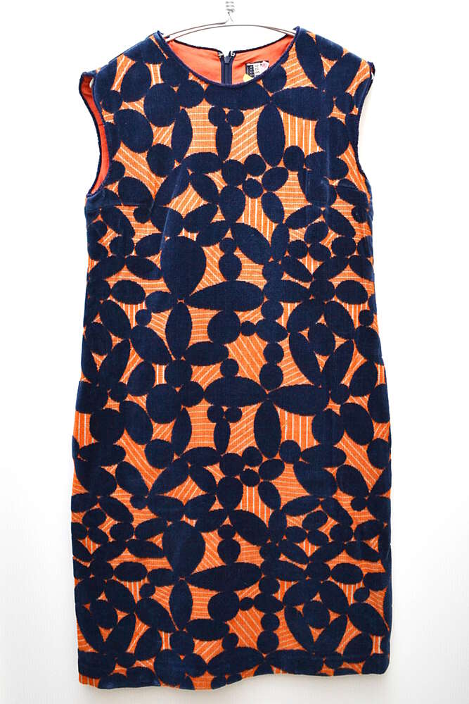 日本全国送料無料 ミナペルホネン Mina Perhonen Leaf コットンレーヨン ジャガード ドレス ワンピース 38 ネイビー M703 最新コレックション Indiatribune Com