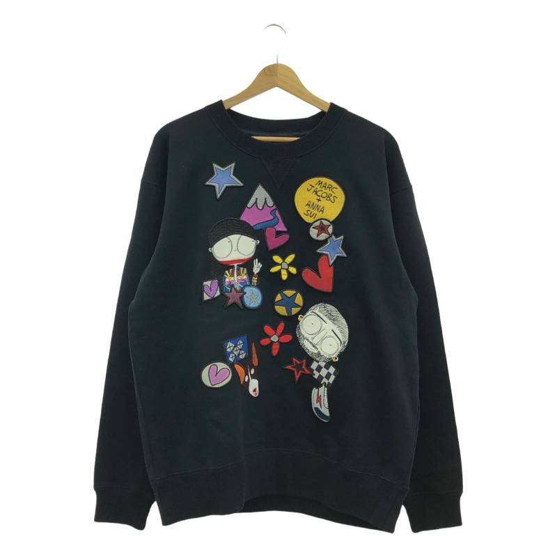 HOLIDAY / ホリデイ | ULTRA HEAVY SWEAT TOPS ロゴプリント ウルトラヘビー クルーネックスウェット | F | ネイビー | レディース HOLIDAY / ホリデイ | ULTRA HEAVY SWEAT TOPS ロゴプリント